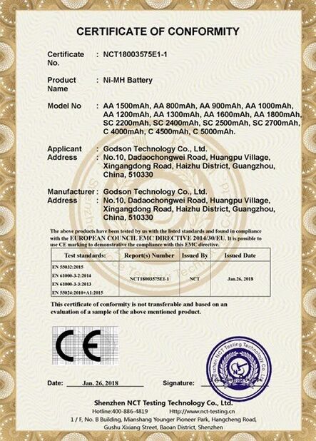 China Godson Technology Co., Ltd certification