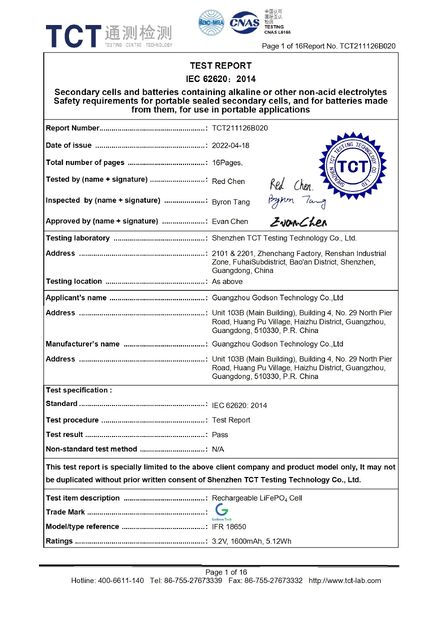 China Godson Technology Co., Ltd certification