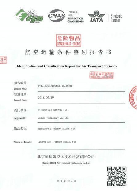 China Godson Technology Co., Ltd certification
