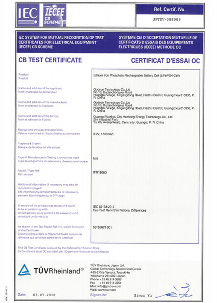 China Godson Technology Co., Ltd certification