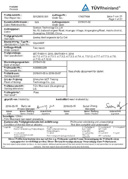 China Godson Technology Co., Ltd certification